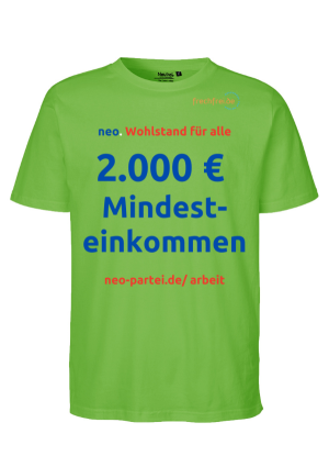 T-Shirt 2.000 € Mindesteinkommen